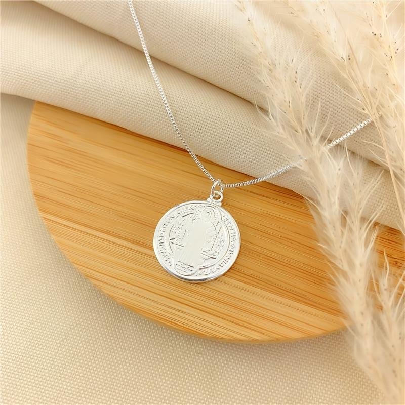 GARGANTILHA MEDALHA SÃO BENTO/2CM