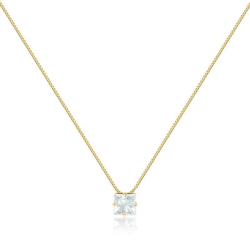 GARGANTILHA QUADRADO - CRISTAL
