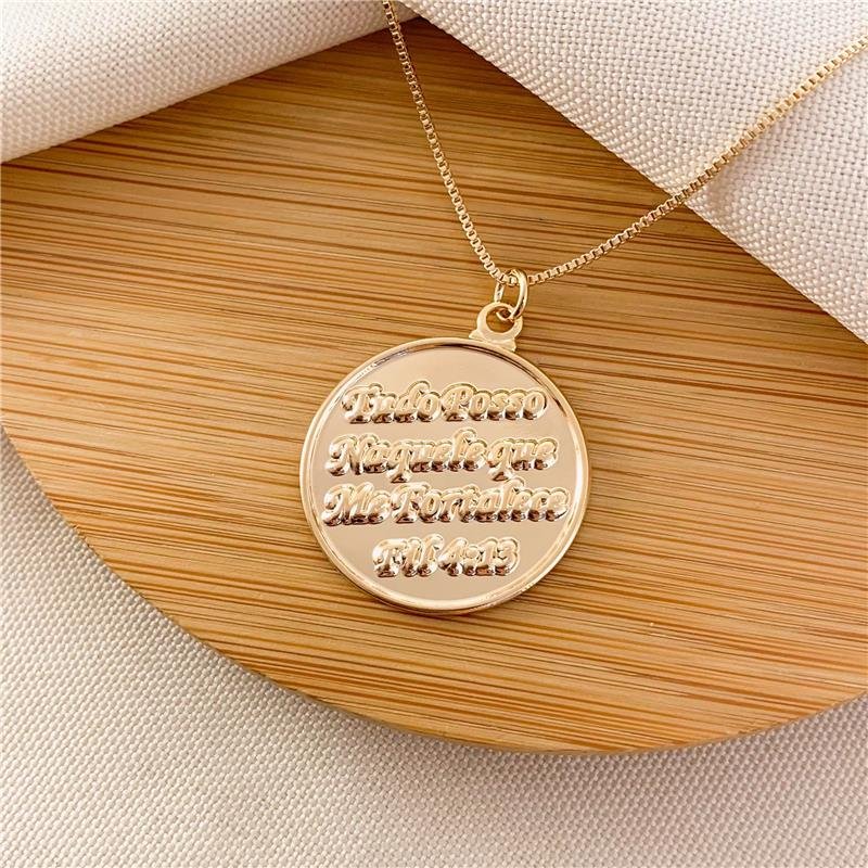 GARGANTILHA MEDALHA SALMO