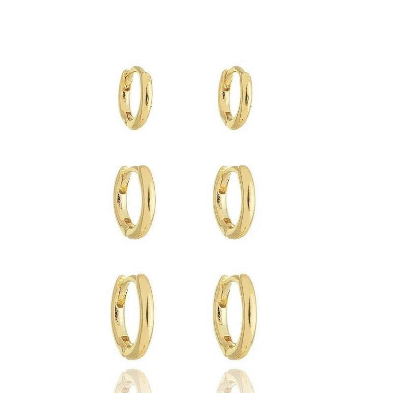 KIT TRIO ARGOLA ENCAIXE TUBO