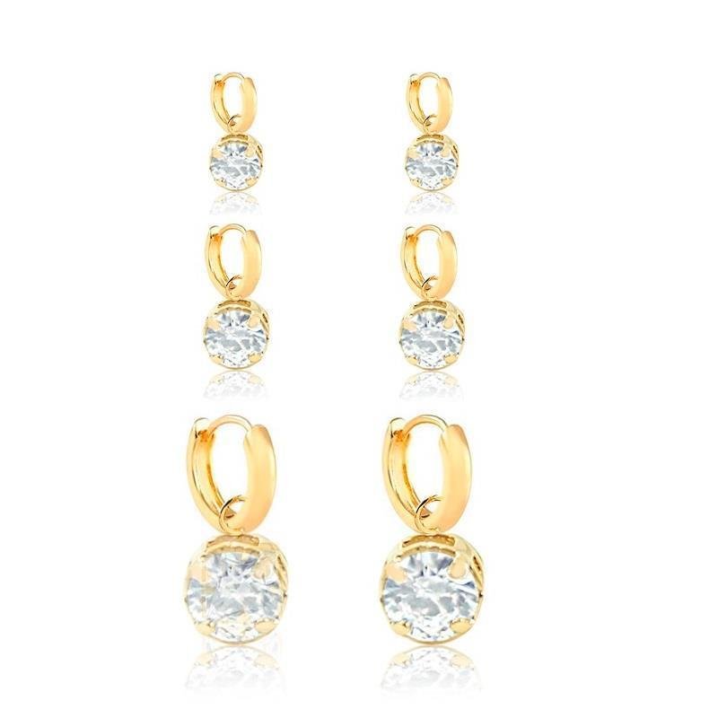 KIT DE ARGOLA REDONDO - CRISTAL