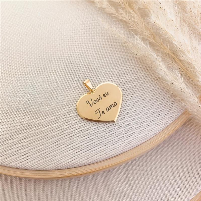 PINGENTE CORAÇÃO VOVÓ EU TE AMO
