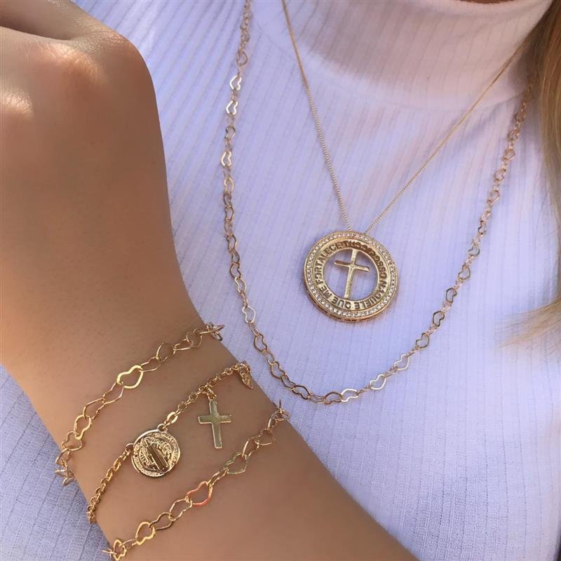 PULSEIRA FIO CORAÇÃO VAZADO 5MM