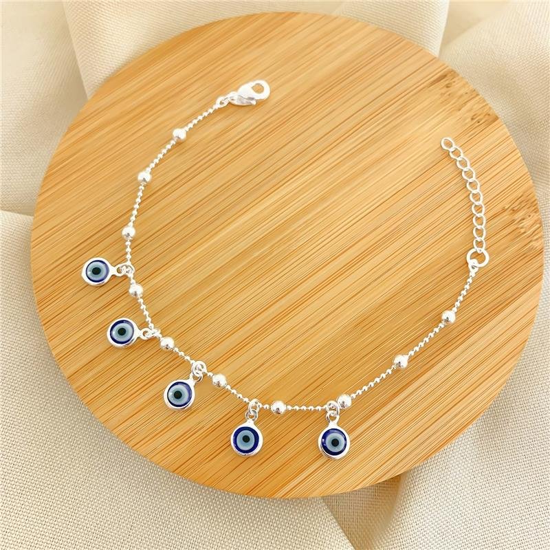 PULSEIRA BOLINHA OLHO GREGO A PRATA