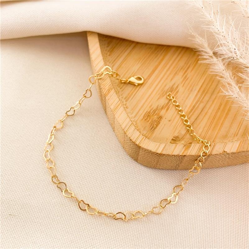 PULSEIRA DELICADA CORAÇÃO 3MM