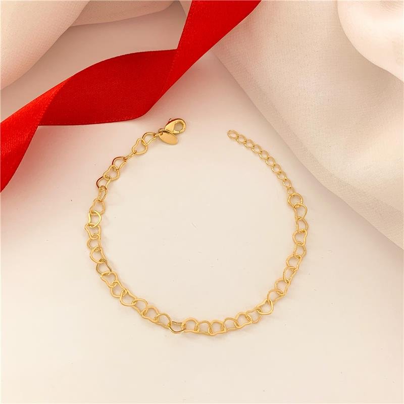 PULSEIRA DELICADA CORAÇÃO 4MM