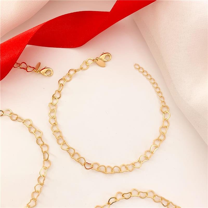 PULSEIRA DELICADA CORAÇÃO 4MM