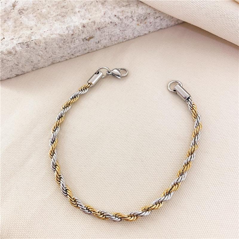 PULSEIRA CORDÃO BAIANO BICOLOR/21CM-4MM