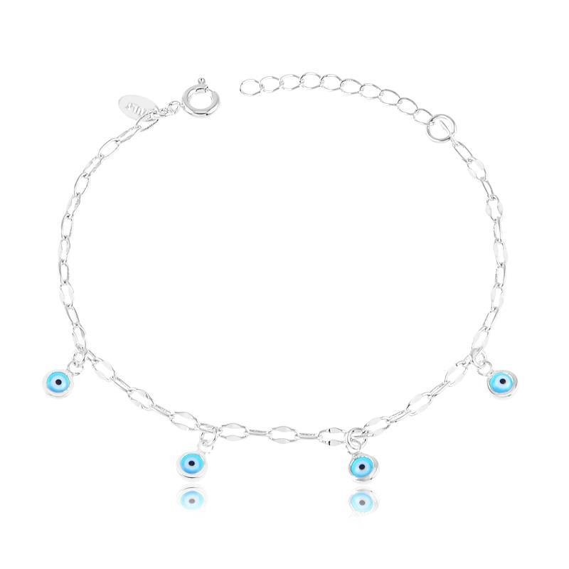 PULSEIRA DELICADA OLHO GREGO - AZUL CLARO