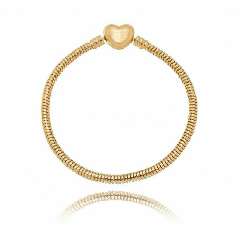 PULSEIRA BERLOQUE COM FECHO CORAÇÃO/18CM
