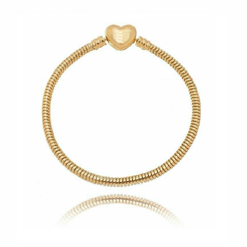 PULSEIRA BERLOQUE COM FECHO CORAÇÃO/18CM