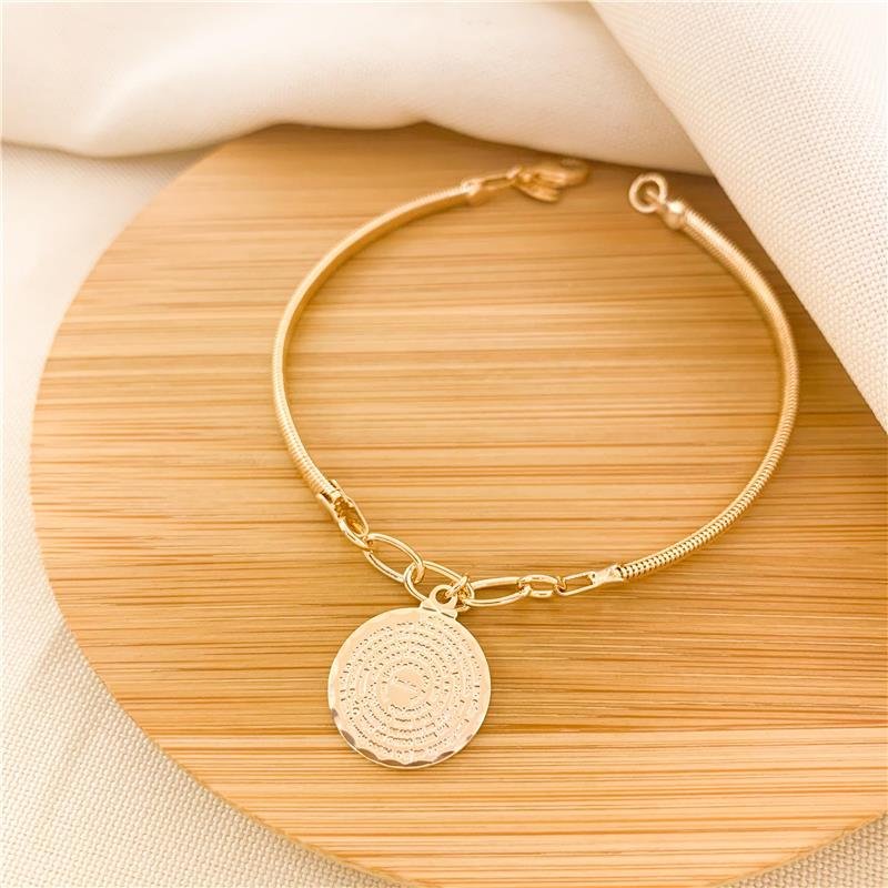 PULSEIRA FIO ALEMÃO MEDALHA PAI NOSSO