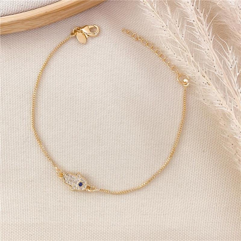 PULSEIRA MÃO DE FÁTIMA CRAVEJADO