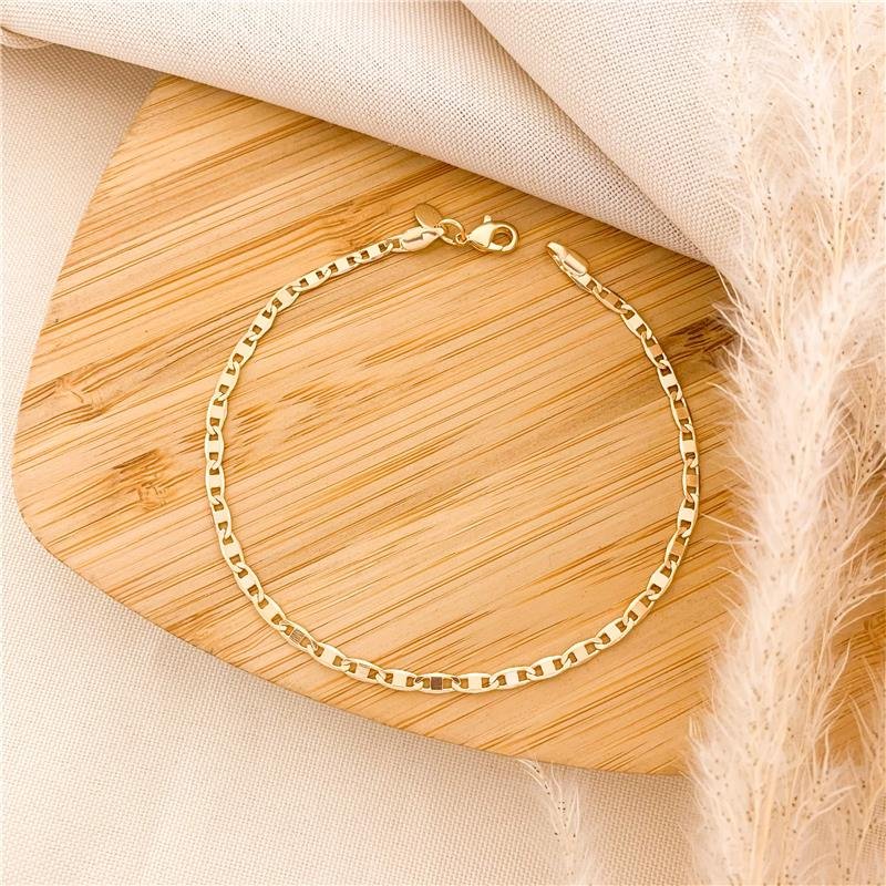 PULSEIRA MASCULINA ELOS PIASTRINE/21CM-2.5MM