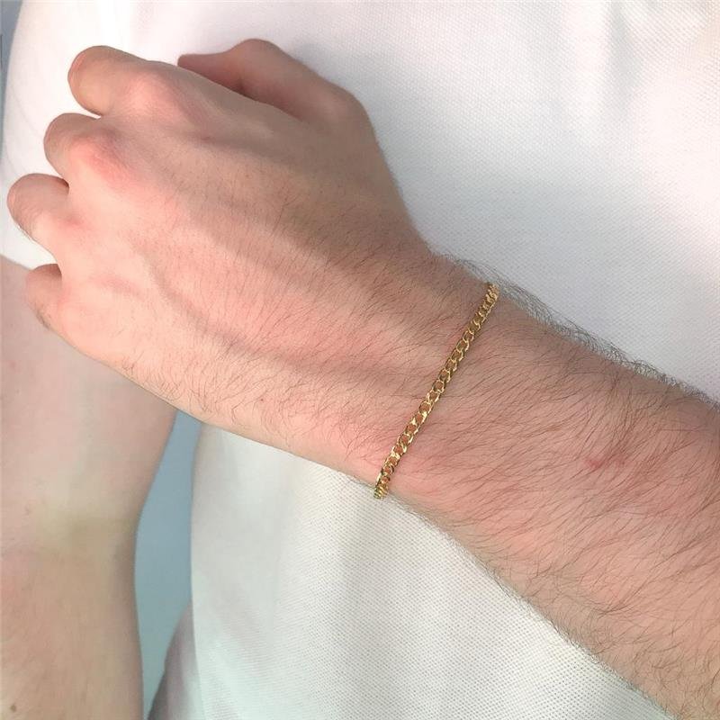PULSEIRA MASCULINA ELOS IGUAIS/21CM