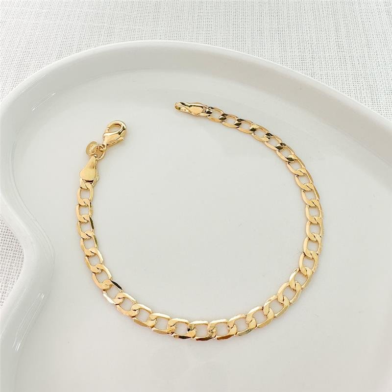 PULSEIRA MASCULINA ELOS IGUAIS/21CM-4MM