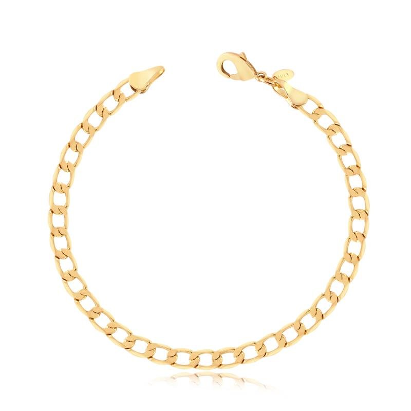 PULSEIRA MASCULINA ELOS IGUAIS/21CM-4MM