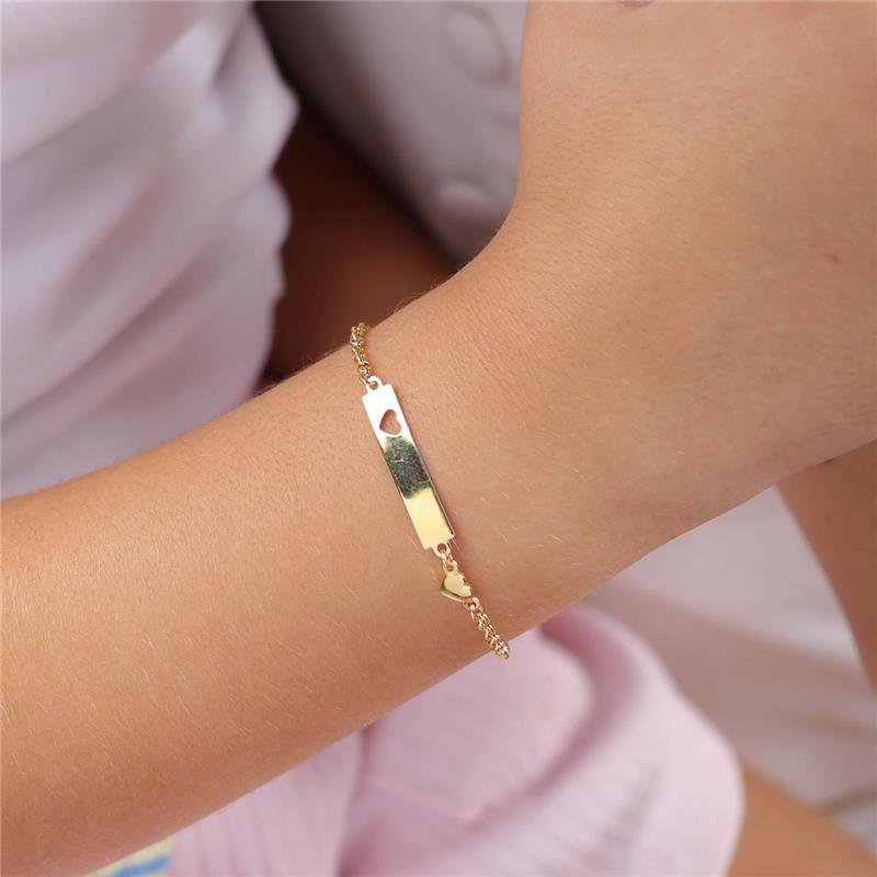 PULSEIRA INFANTIL PLACA CORAÇÃO