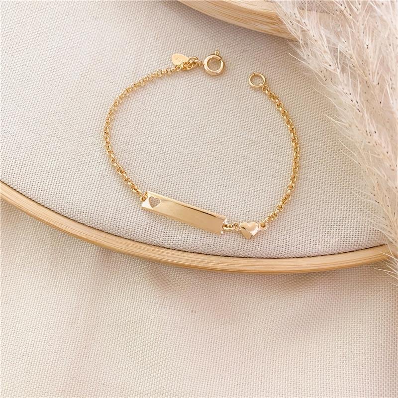 PULSEIRA INFANTIL PLACA CORAÇÃO