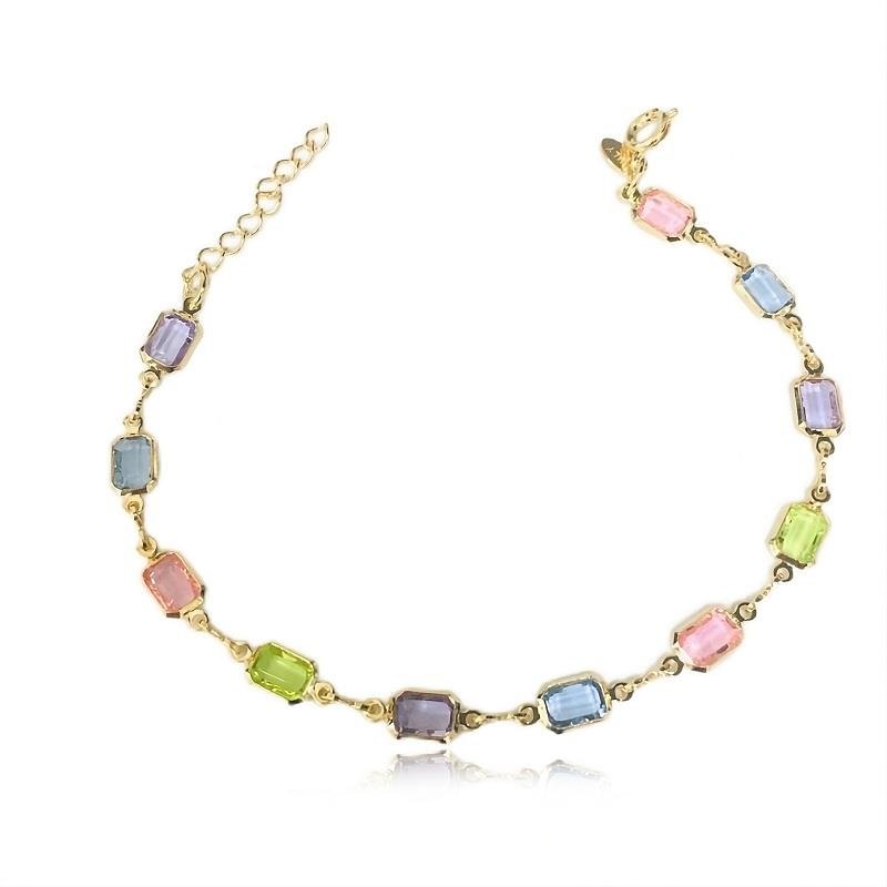 PULSEIRA PEDRINHAS RETANGULAR - COLORIDA