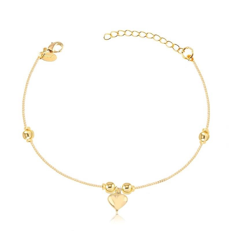 PULSEIRA VENEZIANA BOLINHA CORAÇÃO
