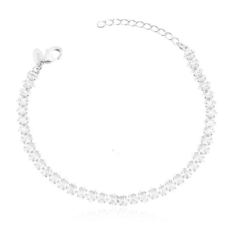 PULSEIRA RIVIERA NAVETE LOSANGO/4MM - CRISTAL