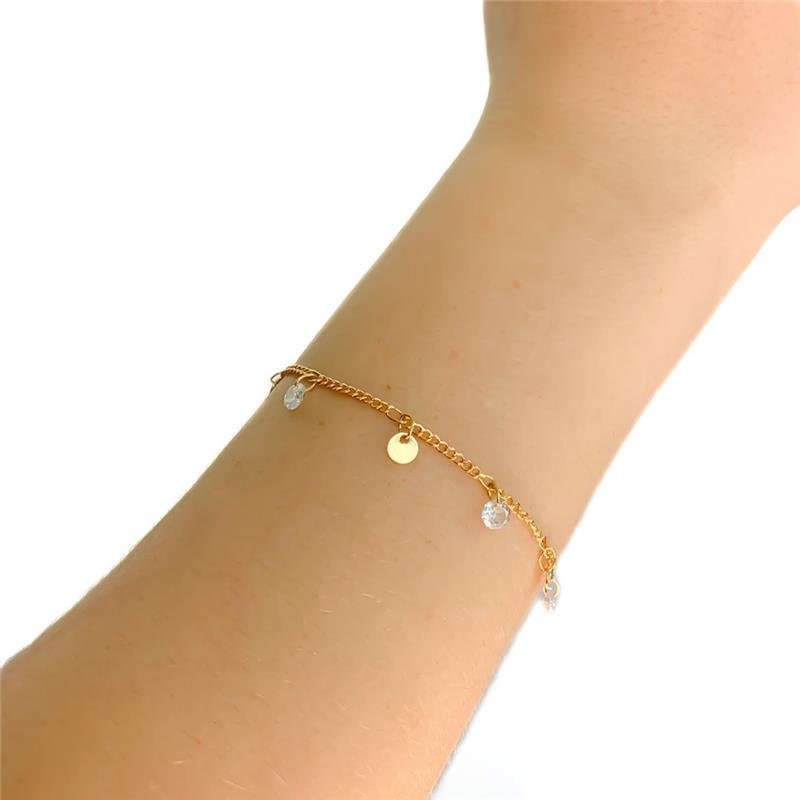 PULSEIRA MEDALHINHA E PONTO DE LUZ