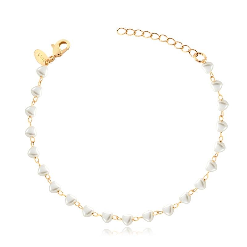 PULSEIRA CORAÇÃO EM PÉROLA