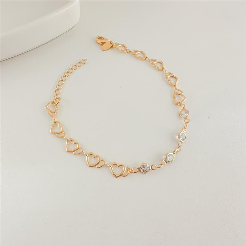 PULSEIRA CORAÇÕES PEDRINHAS