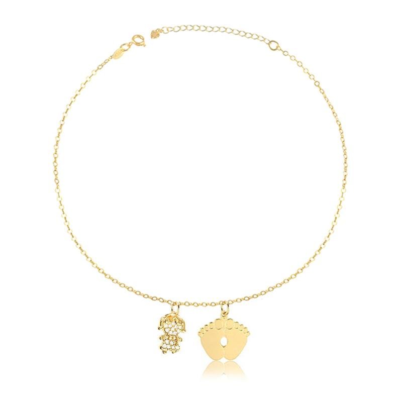 PULSEIRA ELOS PEZINHO MENINA - CRISTAL