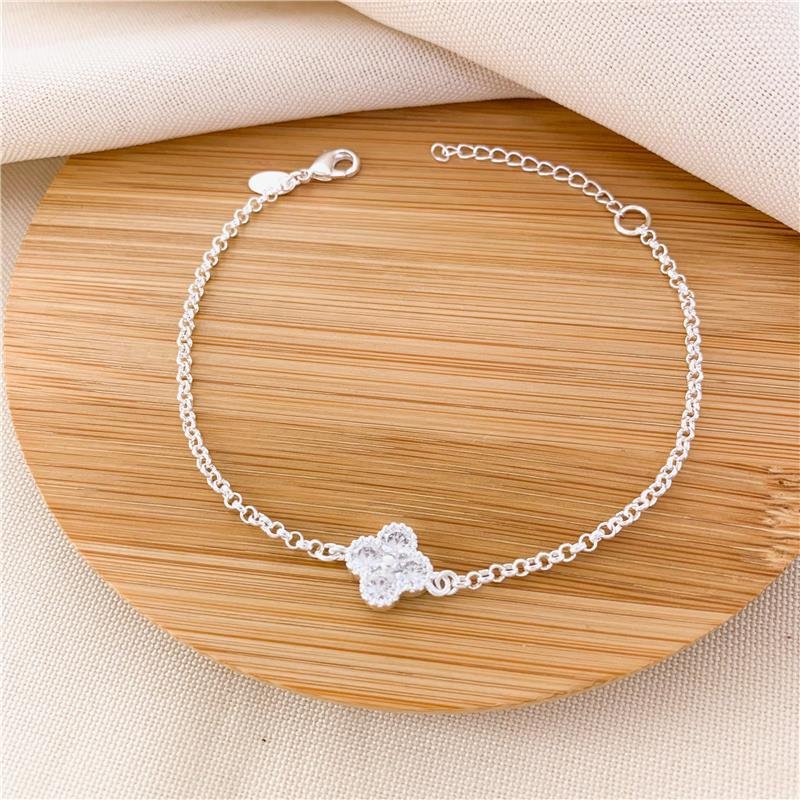 PULSEIRA ELOS PORTUGUÊS TREVO - CRISTAL