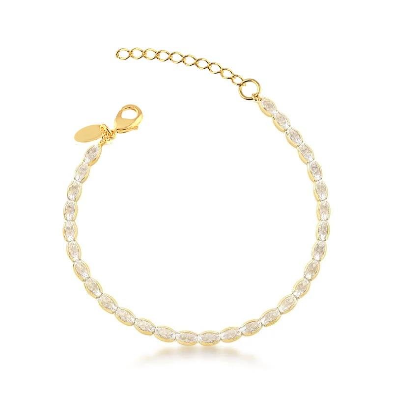 PULSEIRA RIVIERA OVAL - CRISTAL