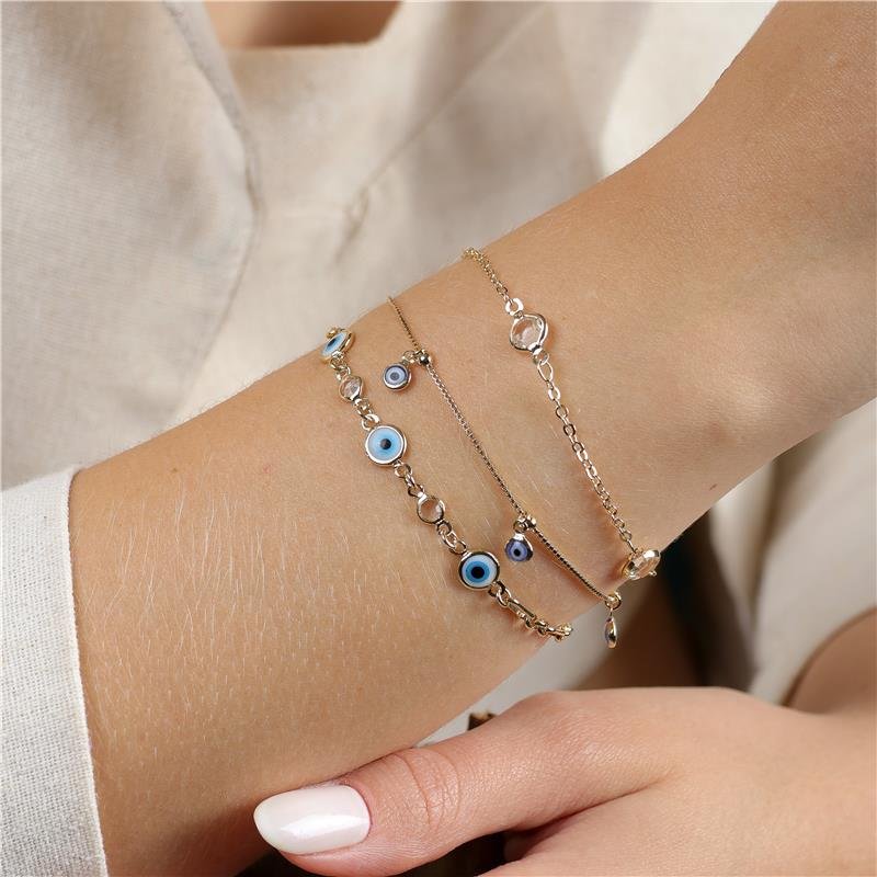 PULSEIRA VENEZIANA OLHO GREGO/4MM