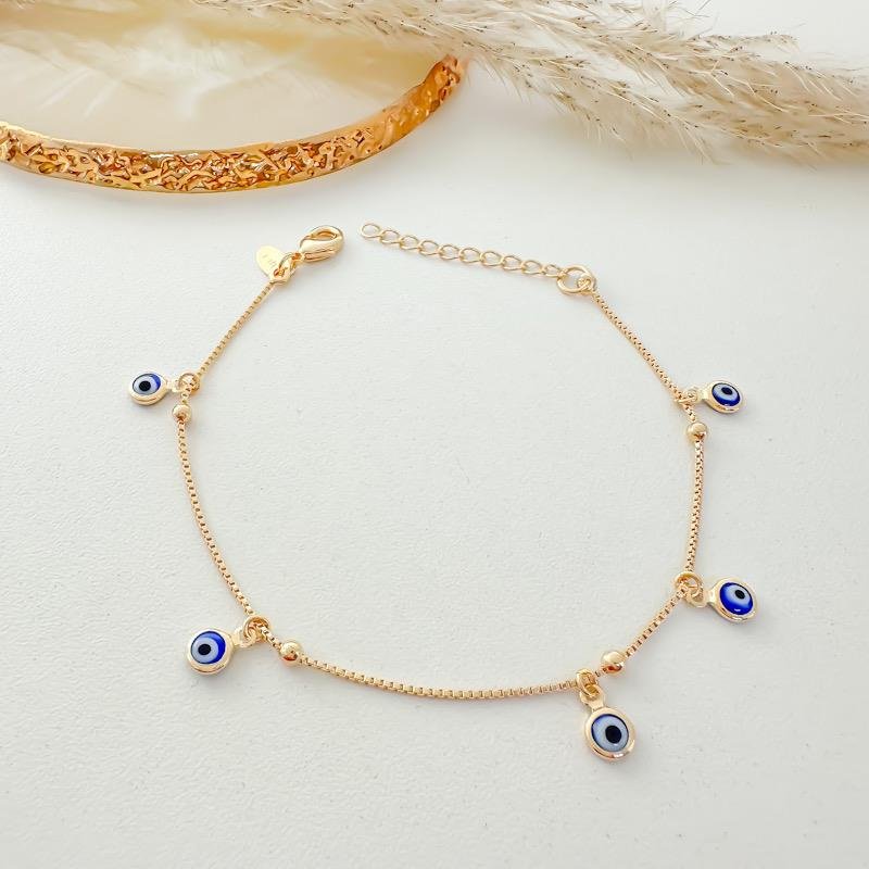 PULSEIRA VENEZIANA OLHO GREGO/4MM