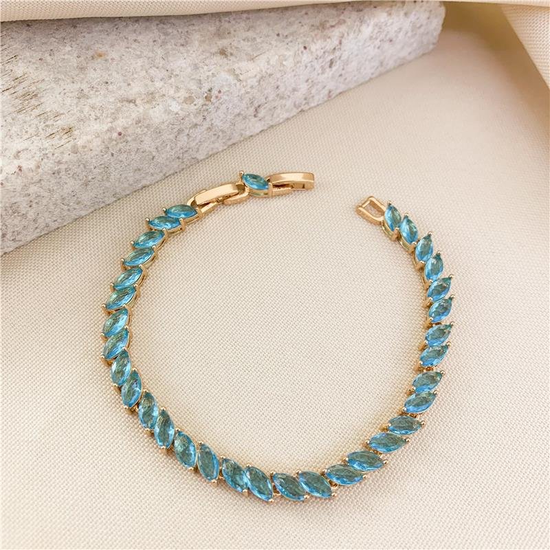 PULSEIRA RIVIERA NAVETE DUPLA REGULÁVEL - AZUL CLARO