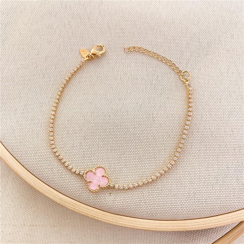 PULSEIRA RIVIERA TREVO - ROSA CLARO