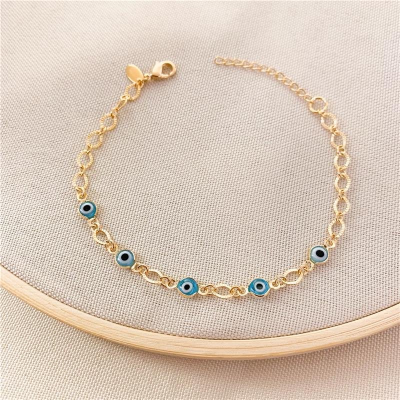 PULSEIRA ELOS OLHO GREGO - AZUL CLARO