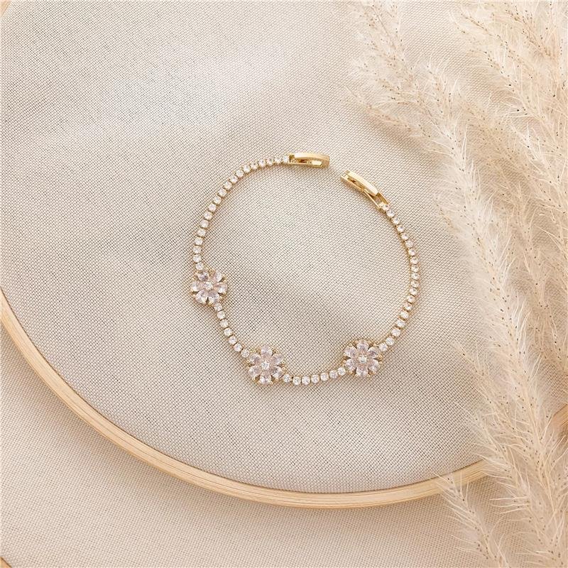 PULSEIRA RIVIERA FLOR - CRISTAL