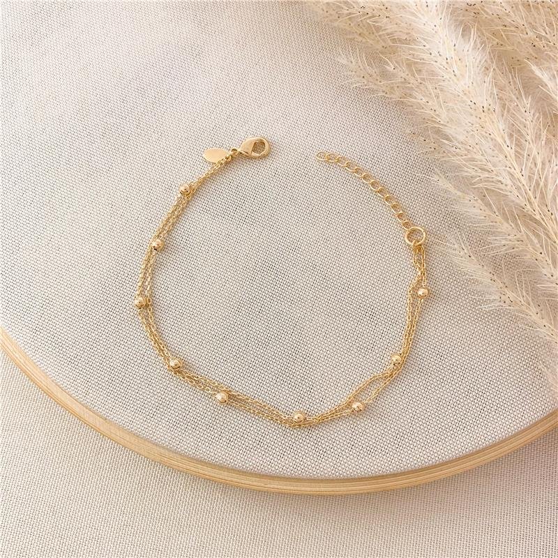 PULSEIRA DUPLA ELOS BOLINHA