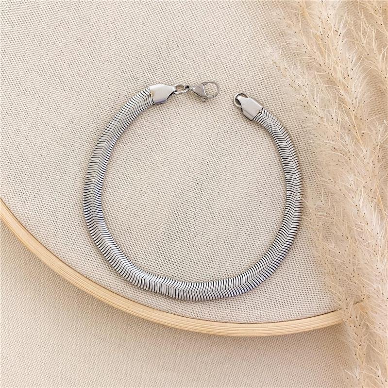 PULSEIRA FIO ALEMÃO/6MM-21CM-AÇO INÓX