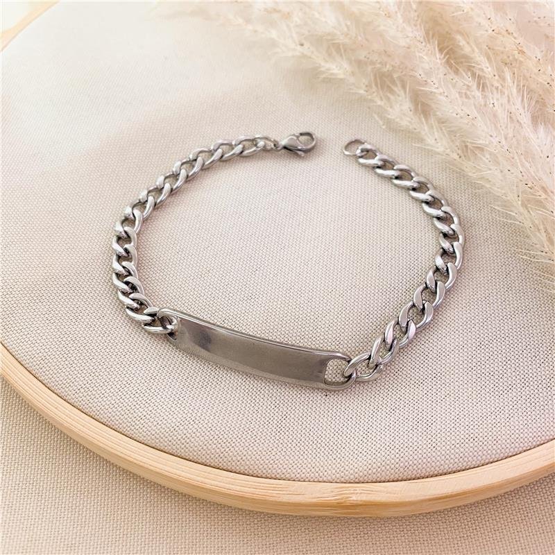 PULSEIRA ELOS GROUMET IGUAIS PLACA/21CM