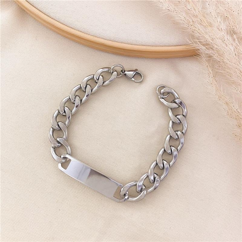 PULSEIRA ELOS GROUMET IGUAIS PLACA/21CM