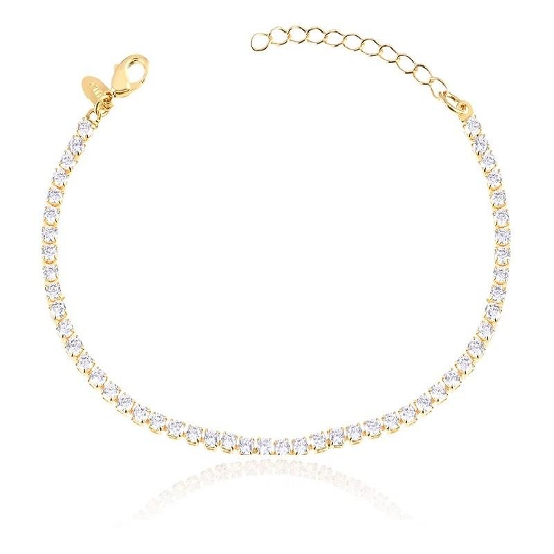 PULSEIRA RIVIERA PEDRA QUADRADA - CRISTAL